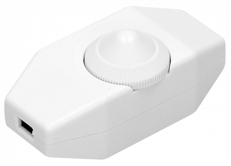 Cord dimmer for incandescent halogen and low-voltage halogen lamps, 250VAC to 80W