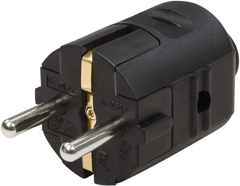 Earthing contact plug can be reconnected 250 V ~ / 10-16 A screw contacts Earthing contact plug can be reconnected 250 V ~ / 10-16 A screw contacts