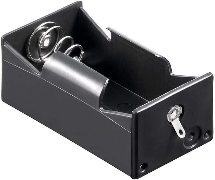 Battery holder, 1x mono 'D' with solder connection Battery holder, 1x mono 'D' with solder connection