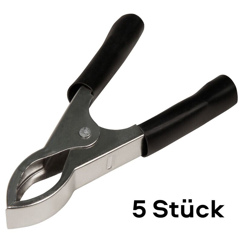 5 McPower alligator clip, 82mm, 20A 5 McPower alligator clip, 82mm, 20A