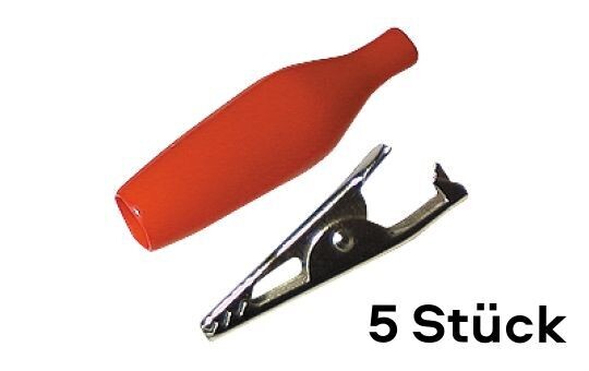 5 pieces alligator clip, 33 mm, delay insulation 5 pieces alligator clip, 33 mm, delay insulation