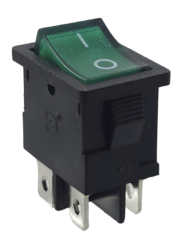 Rocker switch 19 x 13 mm, 4 pin, illuminated, with color selection Rocker switch 19 x 13 mm, 4 pin, illuminated, with color selection