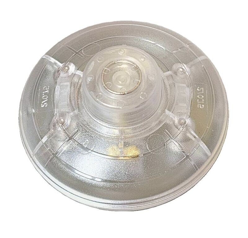 Foot switch, 1-pole, 2 A 250V, transparent, lamp switch with plug connection or screw contacts