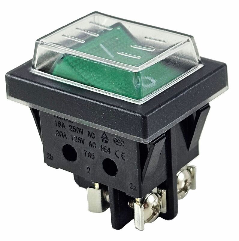 Rocker switch with waterproof cover and screw connection 4pin 16A 250 Rocker switch with waterproof cover and screw connection 4pin 16A 250