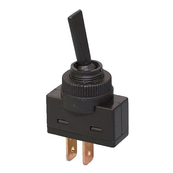 Car toggle switch 12V 20A, black toggle switch with flat handle, ON/OFF 2 position 2-pin for cars, trucks, boats ASW-26-101 Car toggle switch 12V 20A, black toggle switch with flat handle, ON/OFF 2 position 2-pin for cars, trucks, boats ASW-26-101