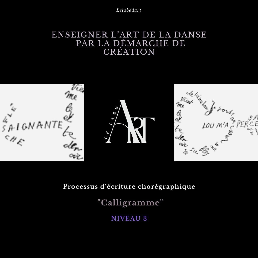 Cours numérique EPS - DANSE Séquence d'enseignement "Calligramme"