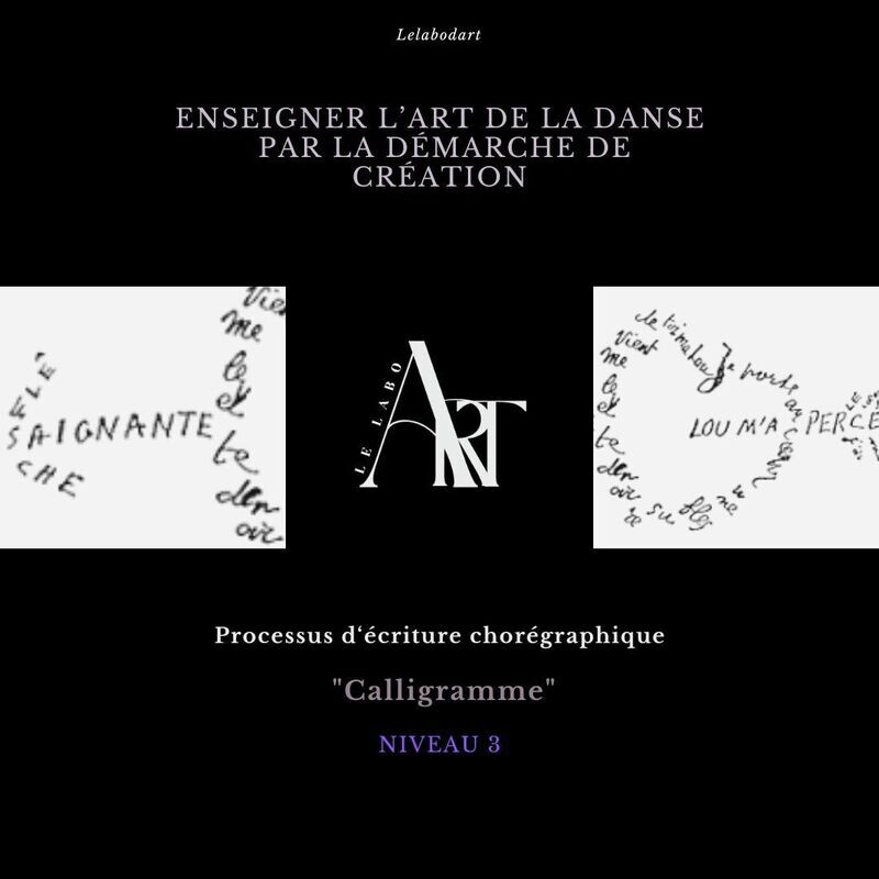 EPS - DANSE Séquence d'enseignement "Calligramme"