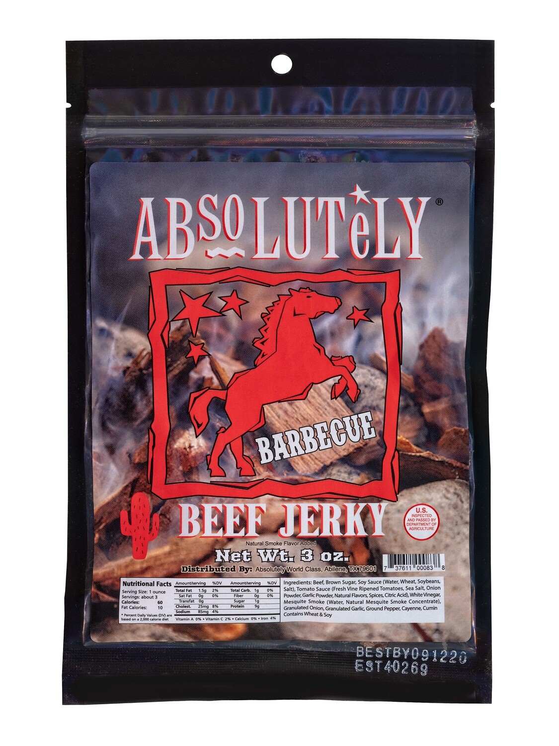 Absolutely Barbecue Beef Jerky