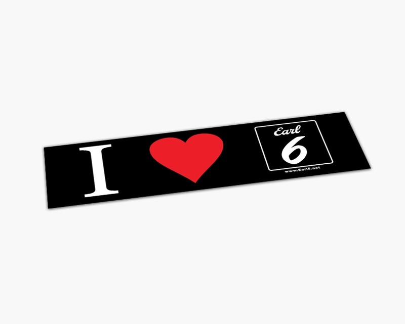 Earl 6 Bumper Sticker - 10.75&quot; x 3&quot;