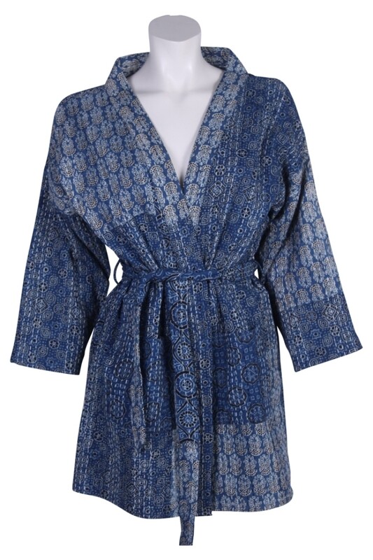 Kimono Kantha 0024 navy BW2-515