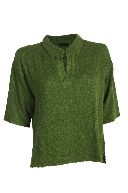 Janna Polo popcorn BP06 green BS4-845