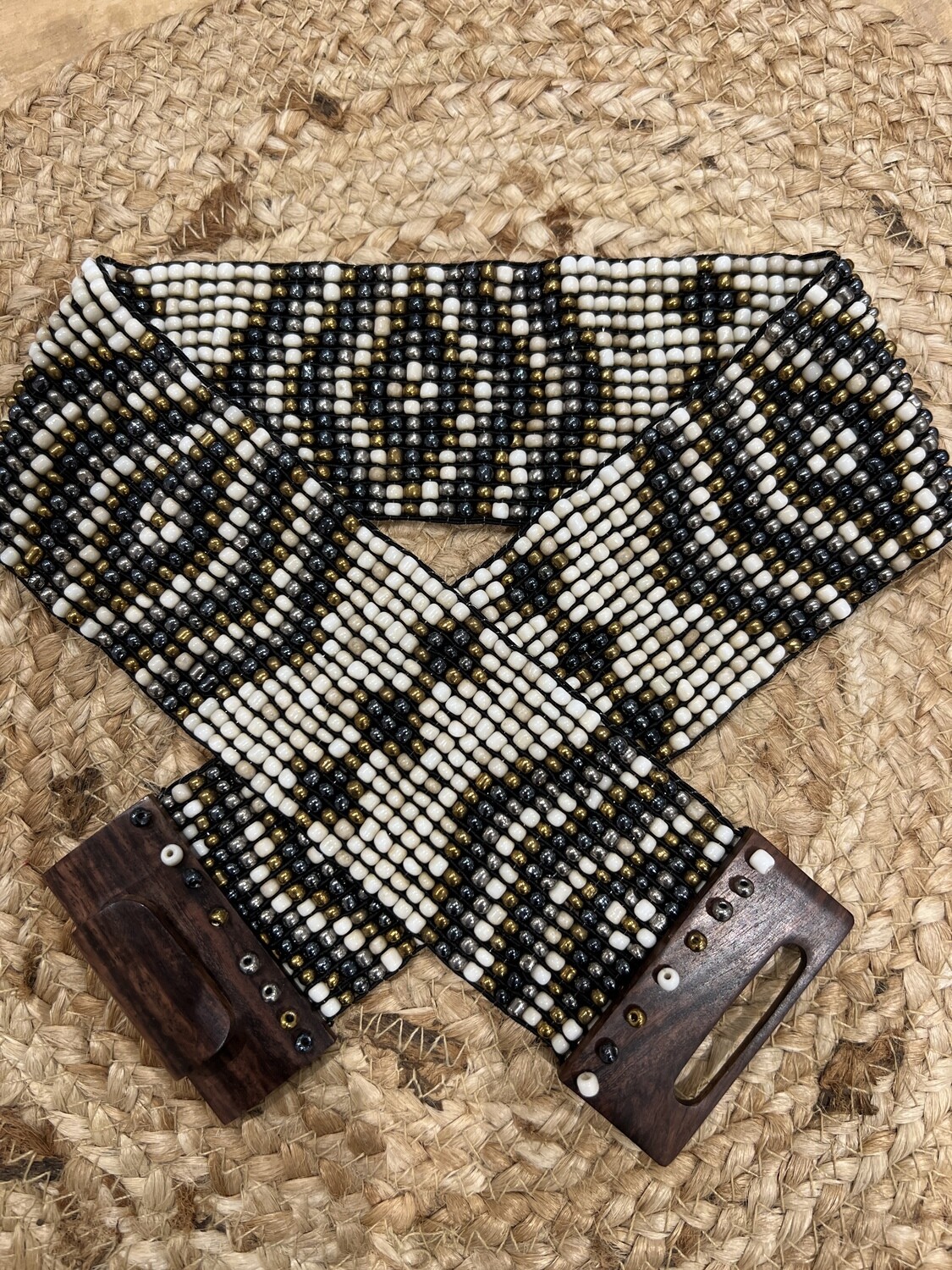Belt Zigzag 0212 ecru mix BS4-914