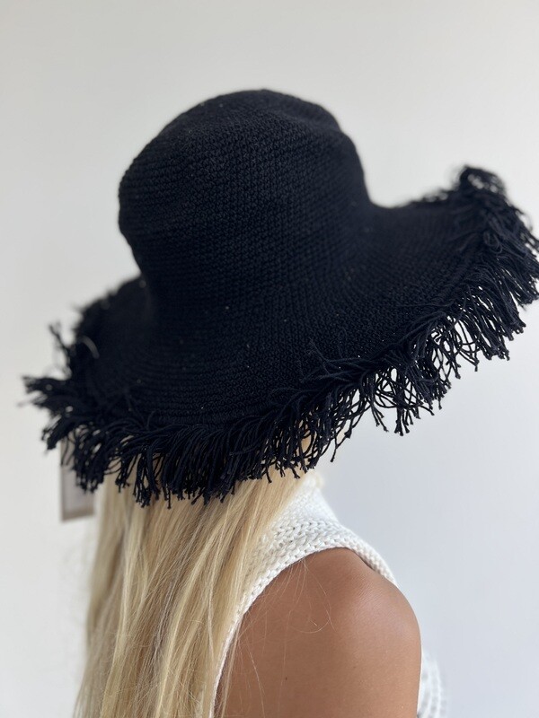 Beach Hat 0020 black BS4-930