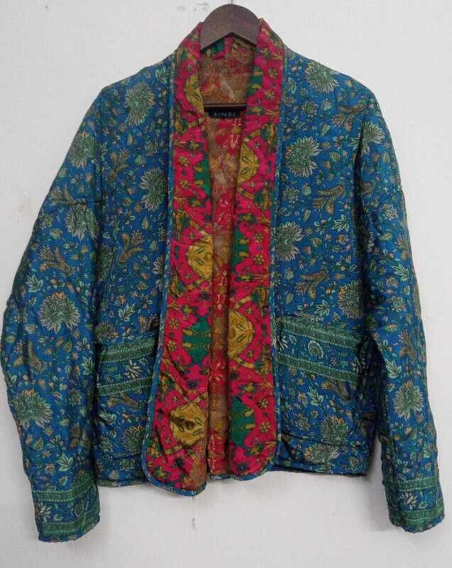 Reversible Jacket Leela S187 combo mixed green BW3-510