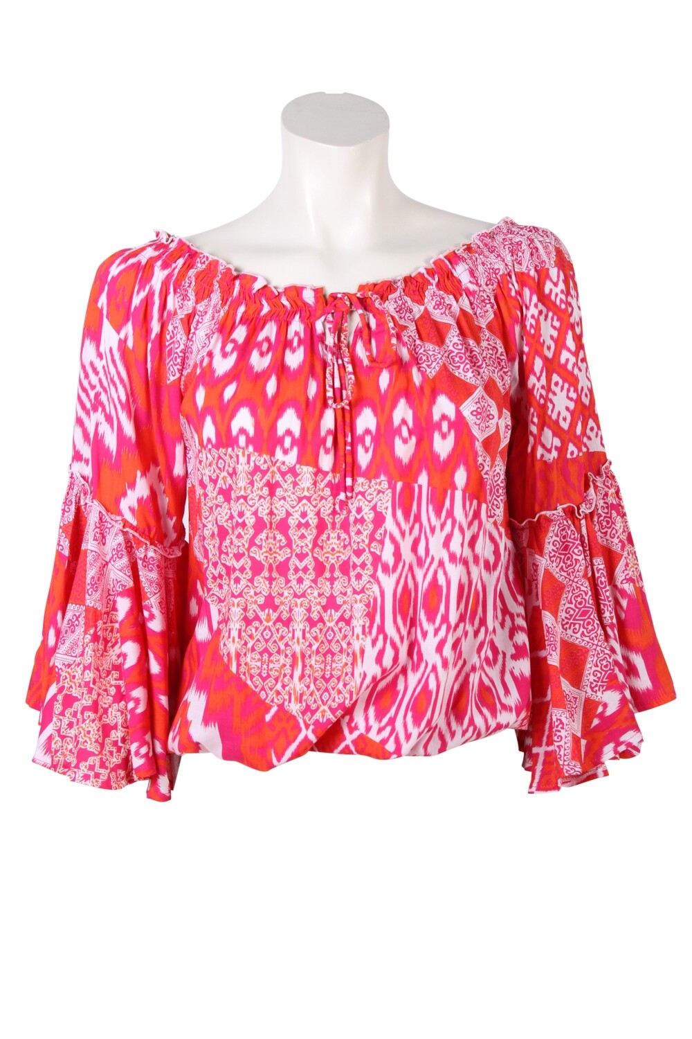 Teresa Top 0264 patchwork pink BS4-201