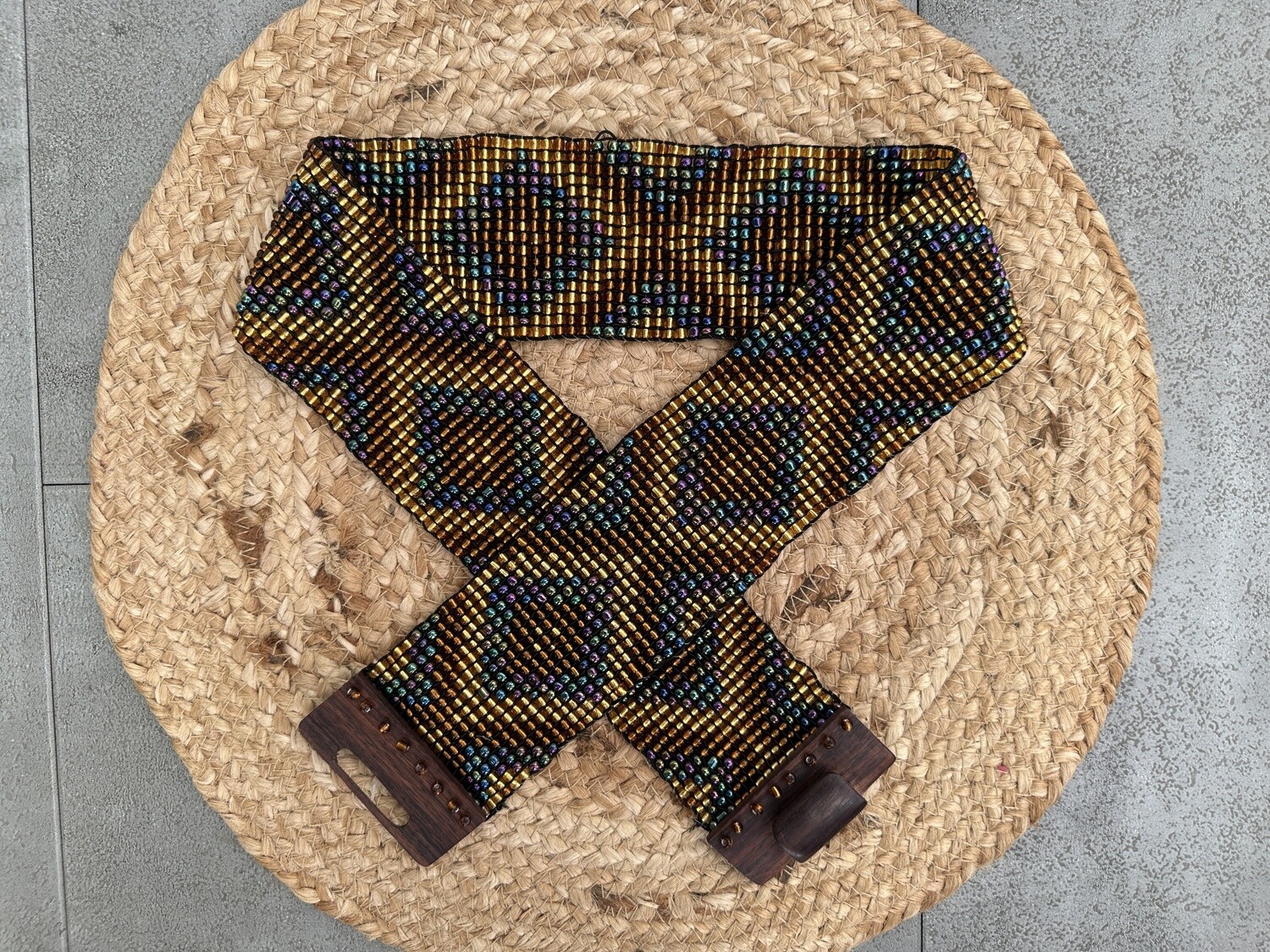 Belt Zigzag 0213 gold mix BS4-914