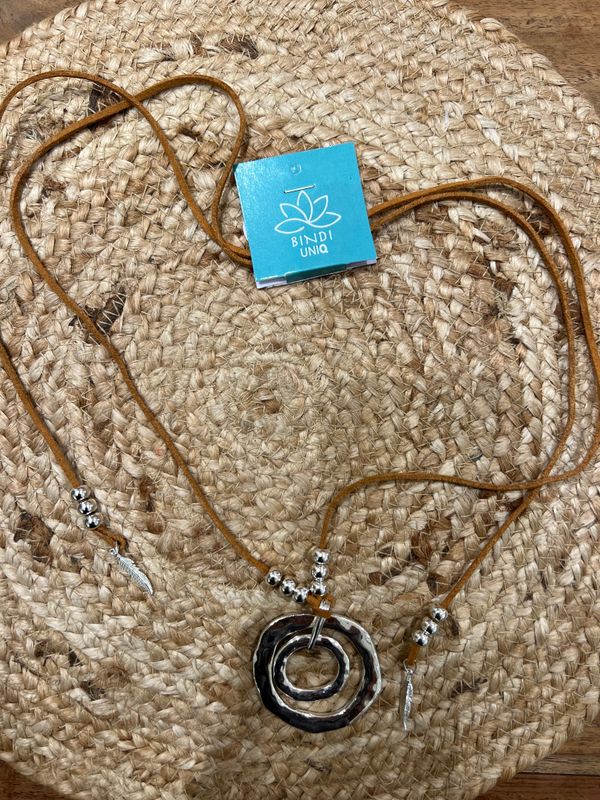 Olivia Necklace 0270 silver/brown BS4-BB16