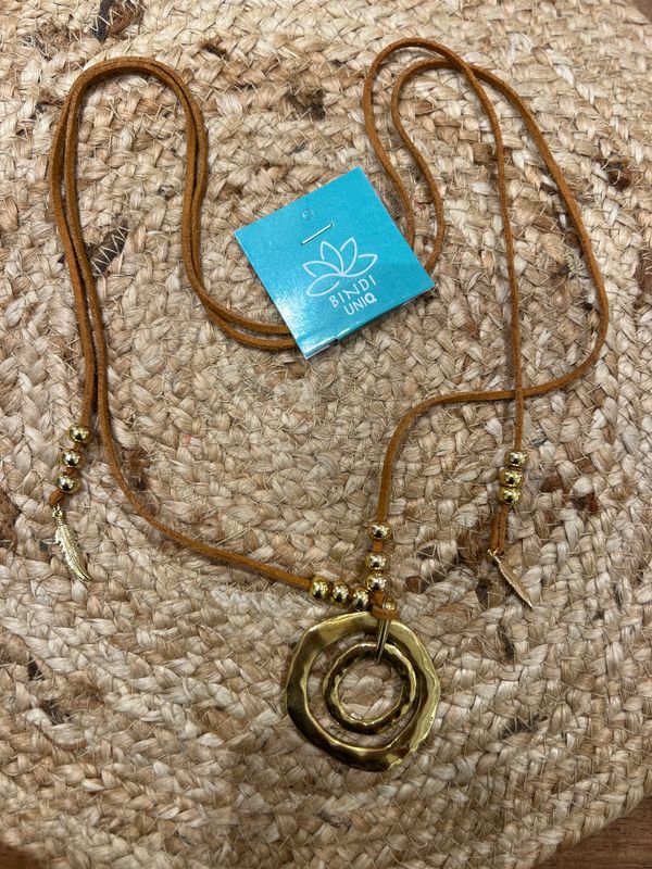 Olivia Necklace 0272 gold/brown BS4-BB16