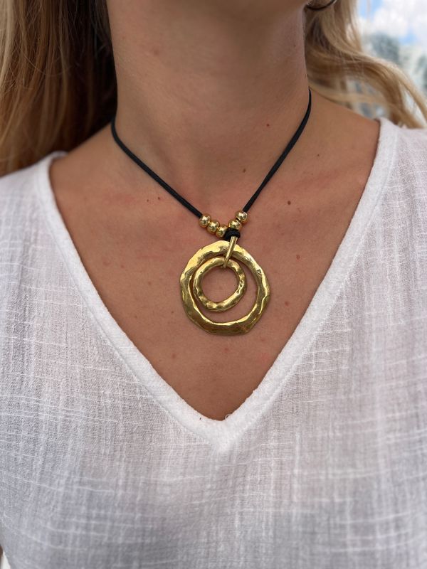 Olivia Necklace 0271 gold/black BS4-BB16
