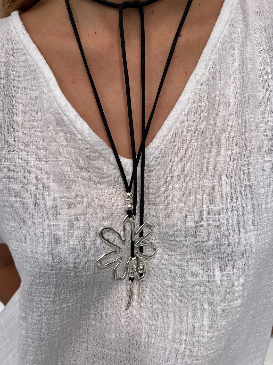 Charly Necklace 0269 silver/black BS4-BB19