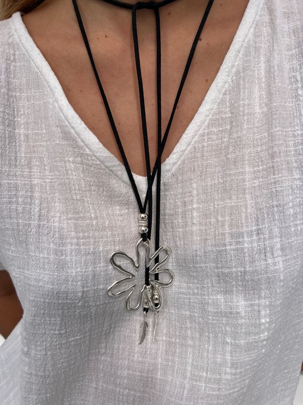 Charly Necklace 0269 silver/black BS4-BB19