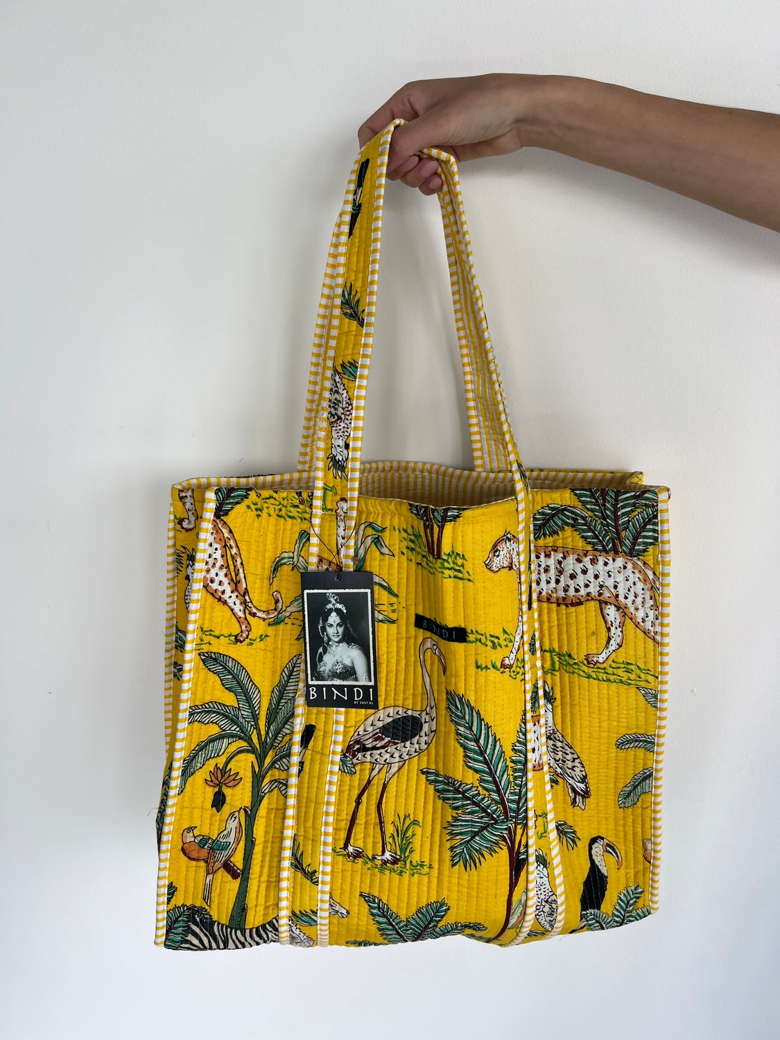 Beach quilted Bag 0070 yellow BS4-907