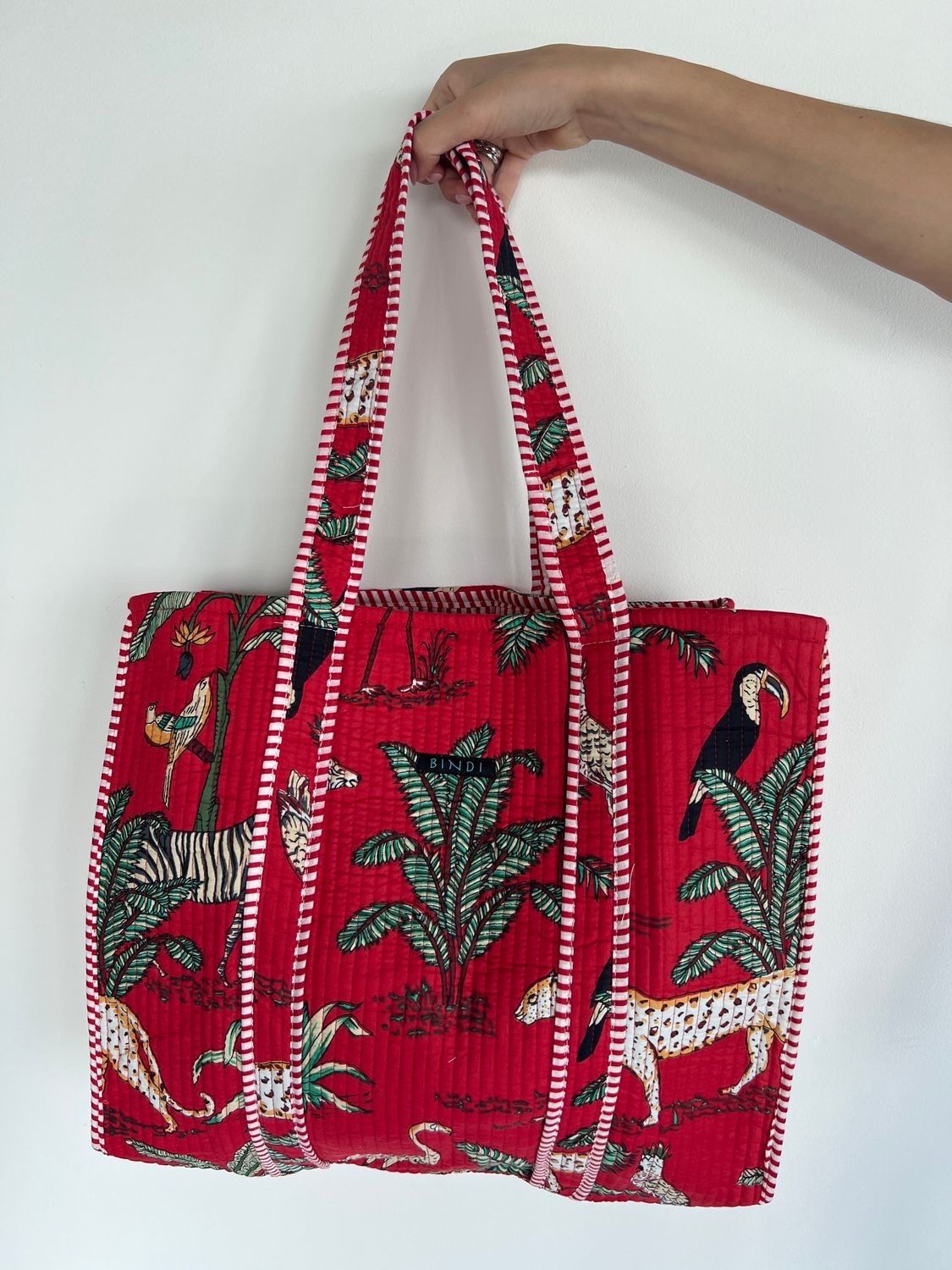 Beach quilted Bag 0050 red BS4-907