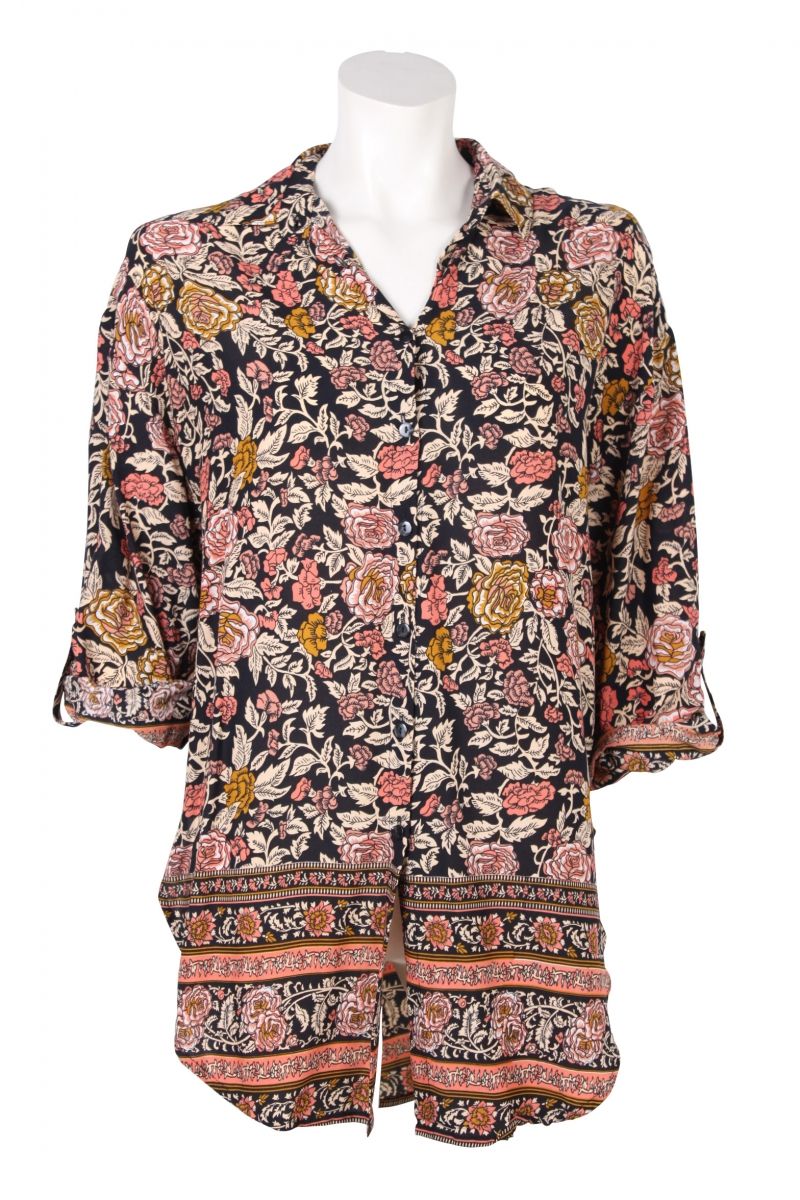 Balong Blouse 0134 rose brown black BW4-205