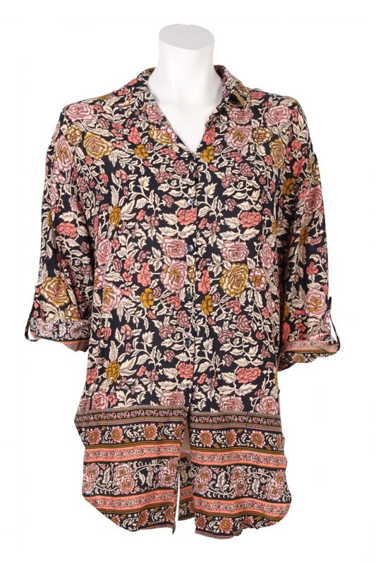 Balong Blouse 0134 rose brown black BW4-205