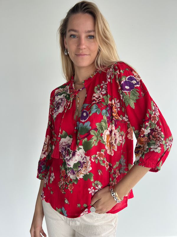 Joy Blouse Pr Rayon Crepe S703 rose BS5-670F
