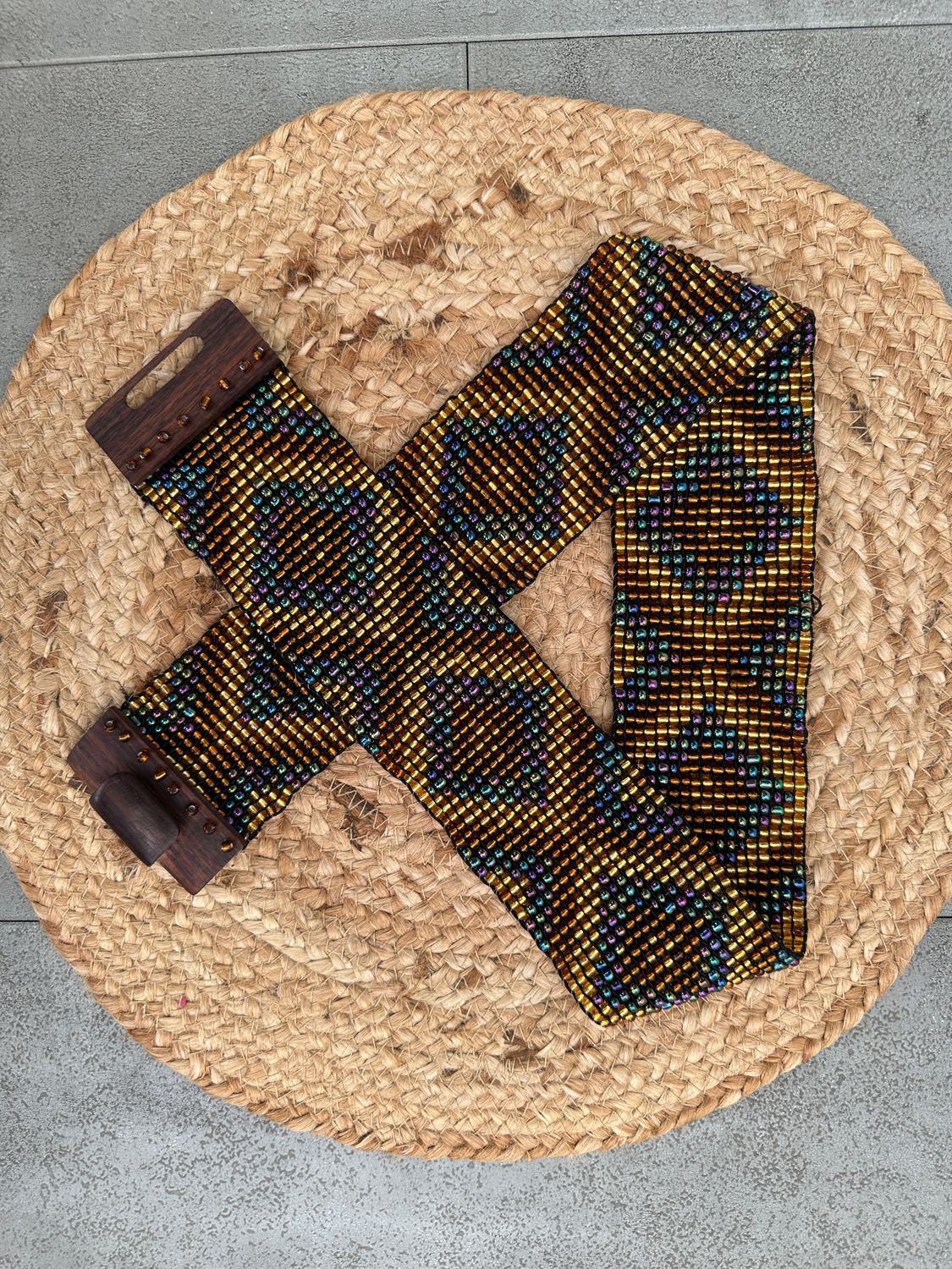 Belt Zigzag 0213 gold mix BS5-914