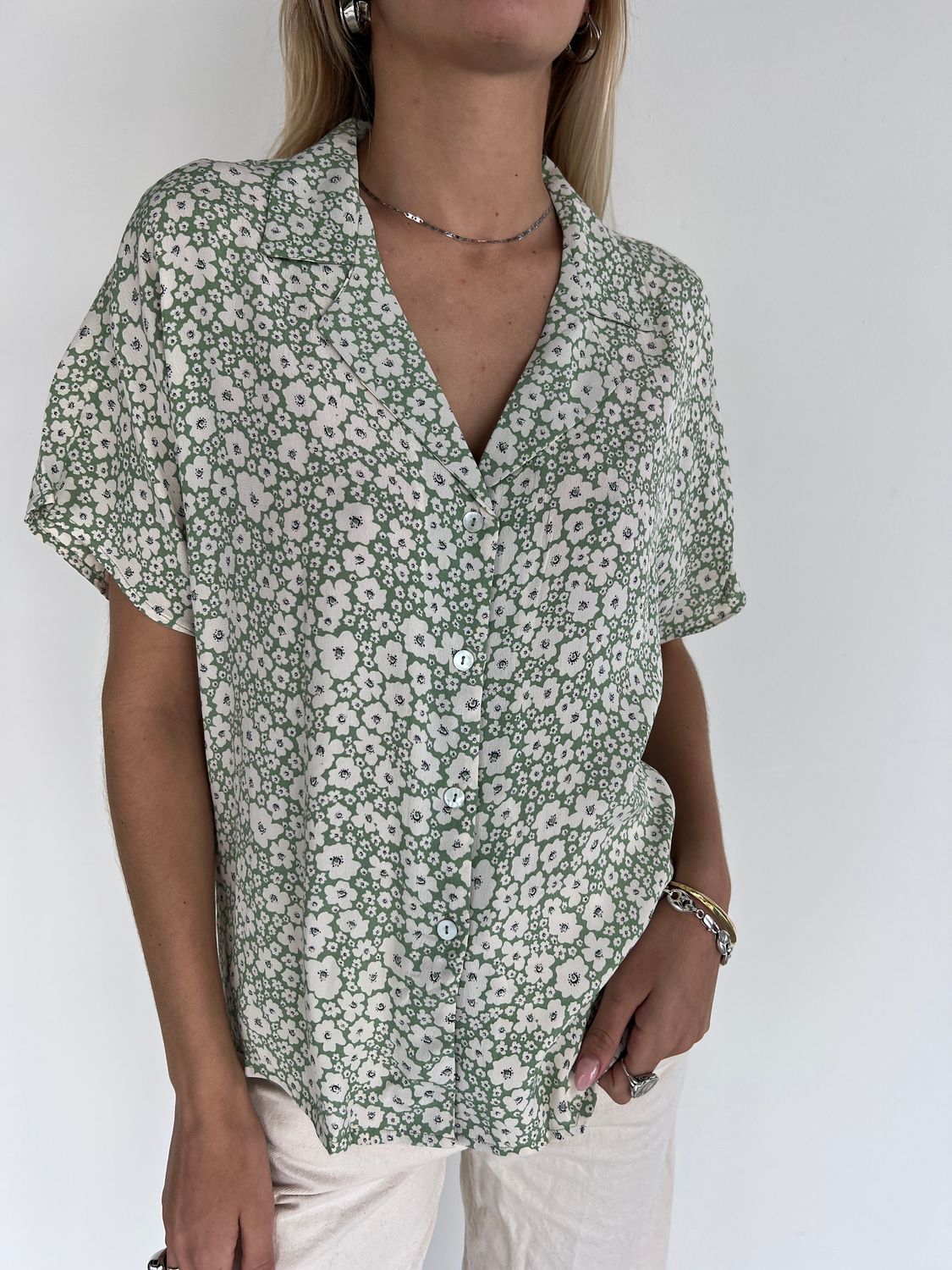 Collar Blouse Printed MC S108 joti BS5-612
