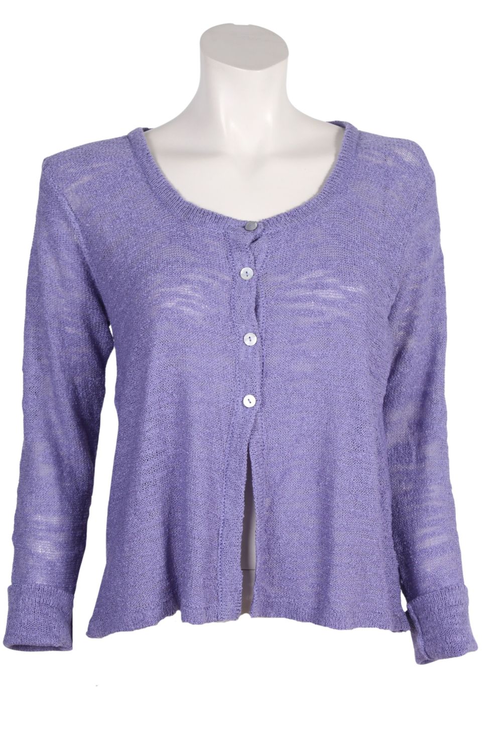 Button Vest Slub B127 lavendel BS5-805