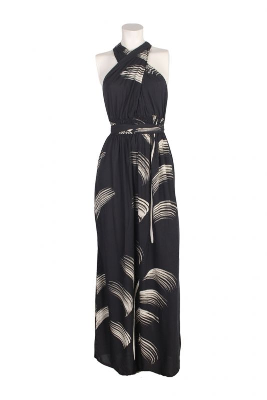 Dress Ayuna 0280 palm black BS5-715