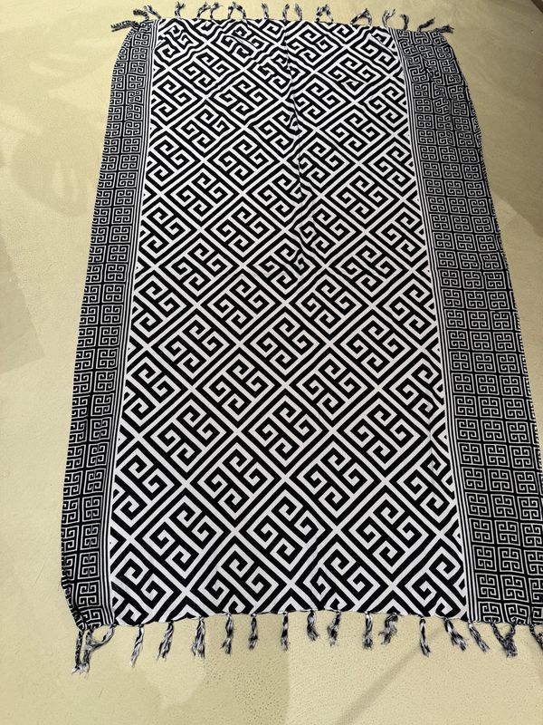 Beach Sarong 0223 black / white BS5-697