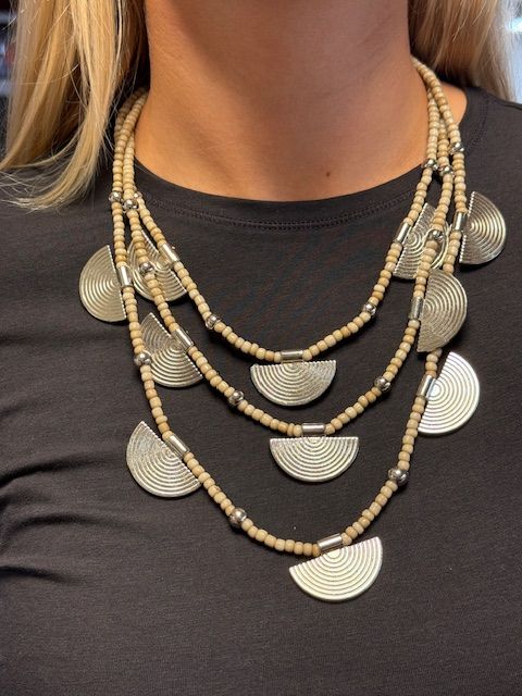 Silver moon ketting 0011 ecru BS5-BB08
