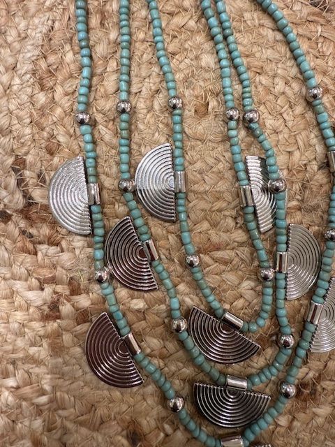 Silver moon ketting 0042 turqoise BS5-BB08