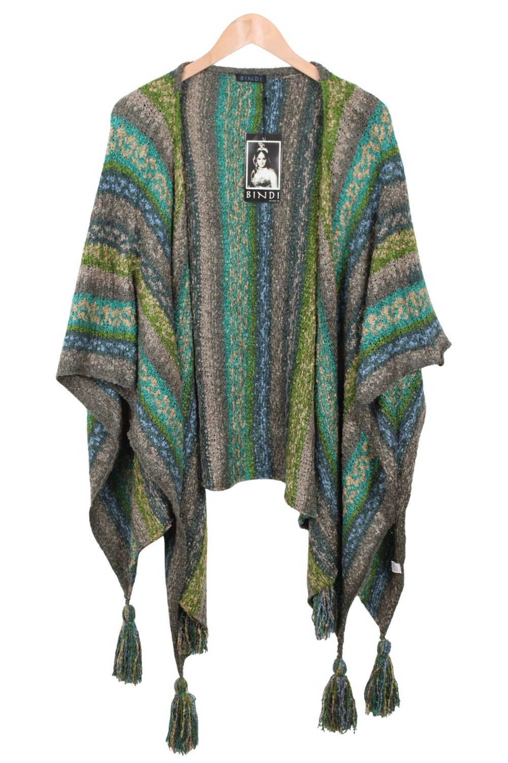 Oslo Poncho Jacquard 0228 combo turquoize BW4-841