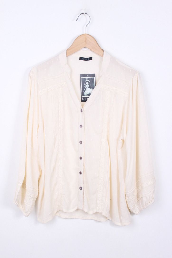 Lace Blouse Dobby Cr.R. 0016 cream BW5-513