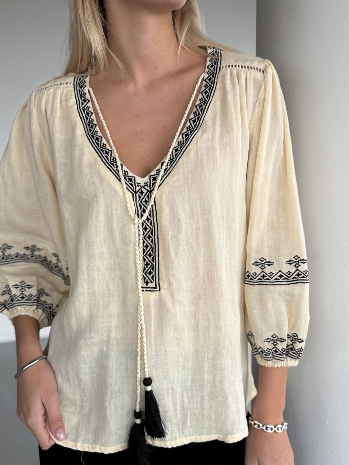 Desi Blouse DL Cotton 0016 cream BW5-550