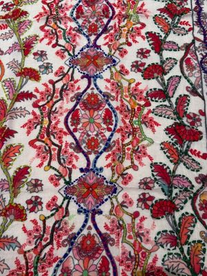 Digital Wool scarf 0010 white BW5-901