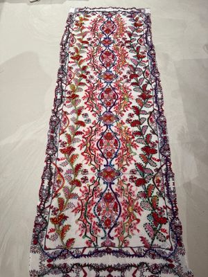 Digital Wool scarf 0010 white BW5-901
