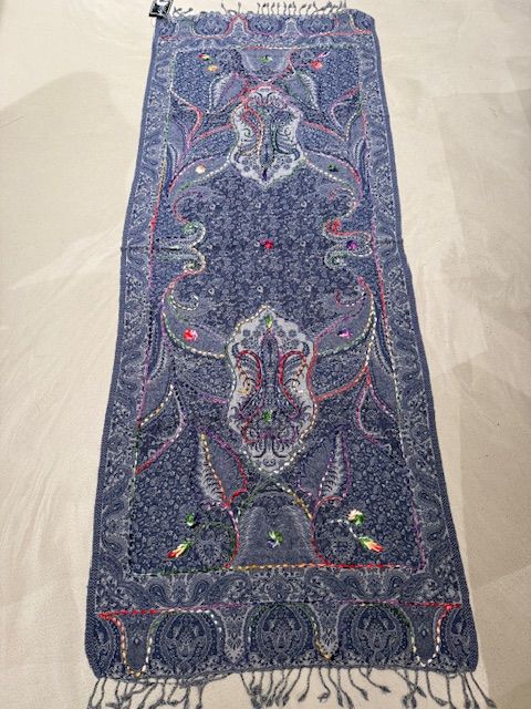 Embr Wool scarf 0041 marine BW5-900