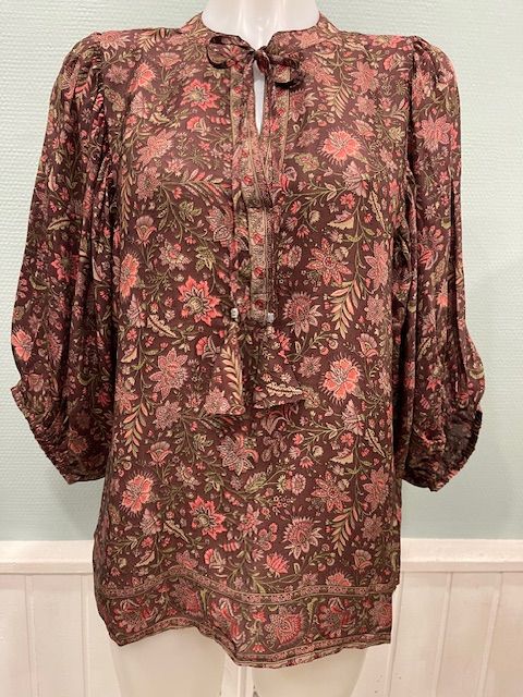 Dora Blouse Saree 0107 wine BW5-577