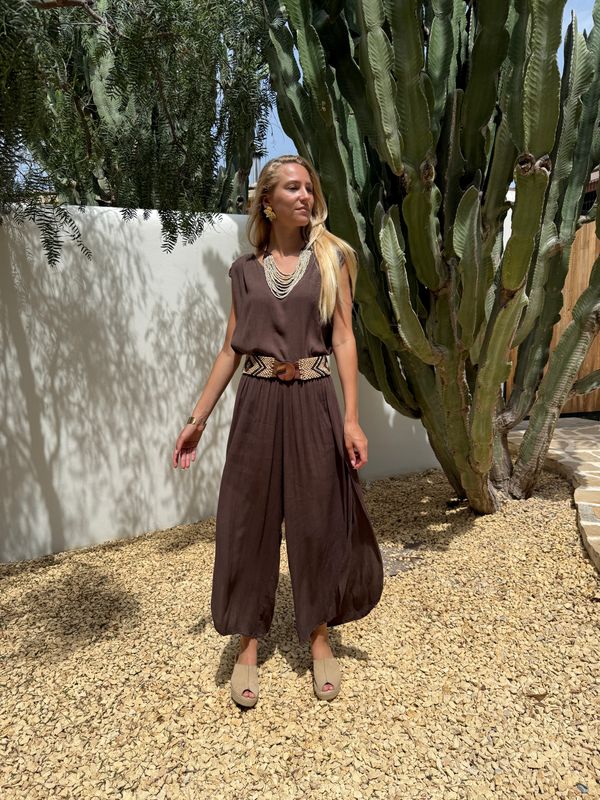 Tulum Pants Crincle Uniq 0017 choco BS6-431