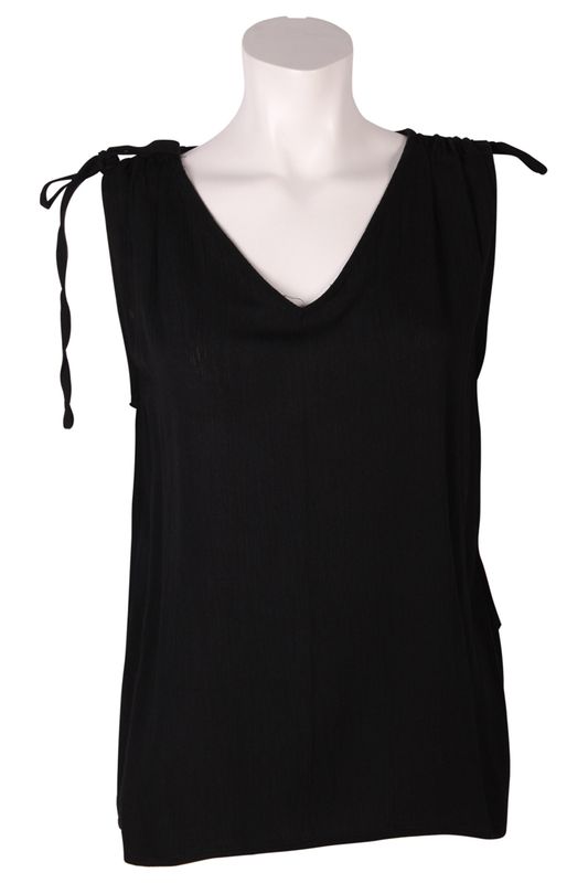 Donna Top Crincle Uniq 0020 black BS6-426