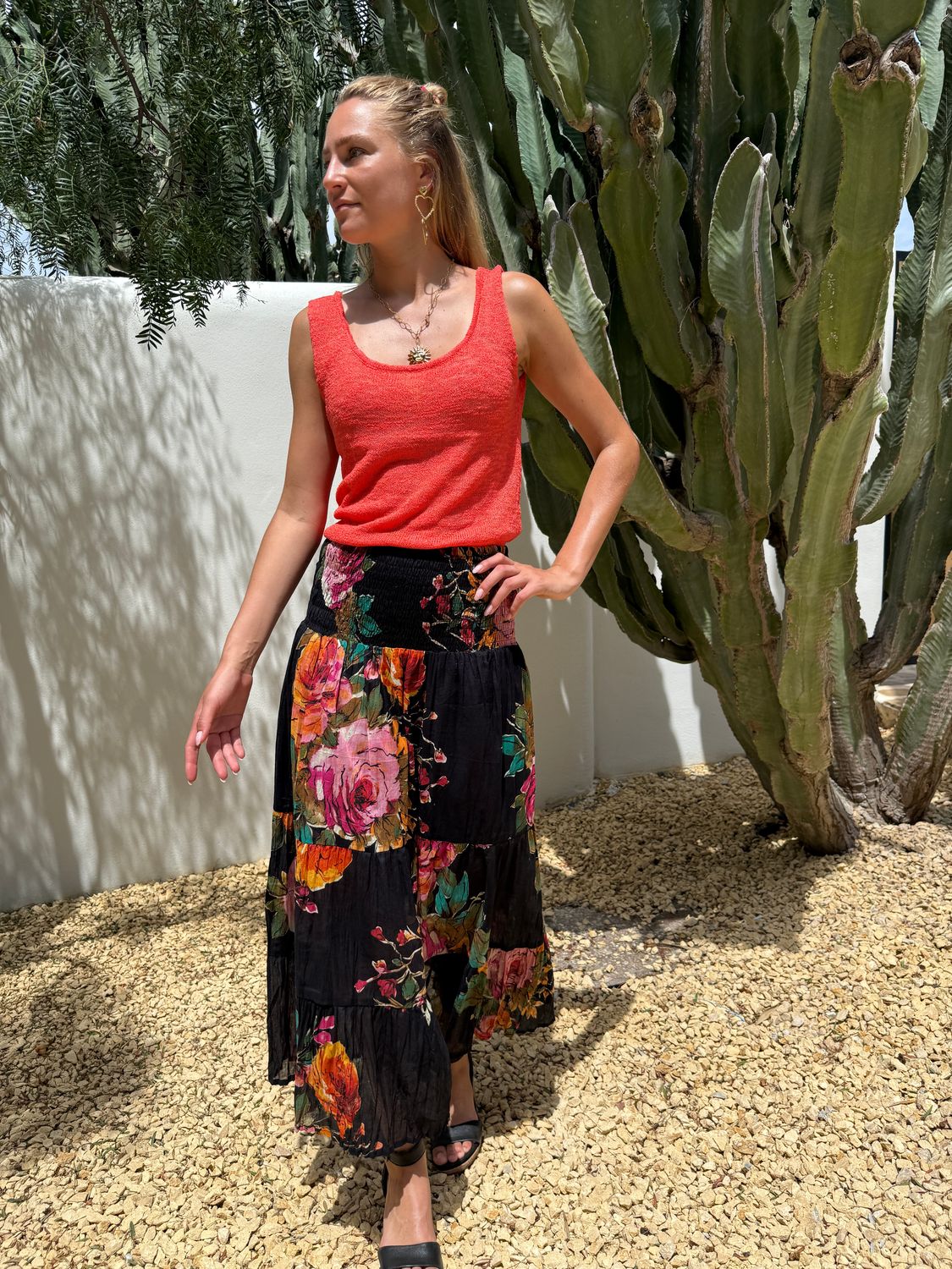 Tali Skirt Cotton Voile S160 eden rose BS6-544