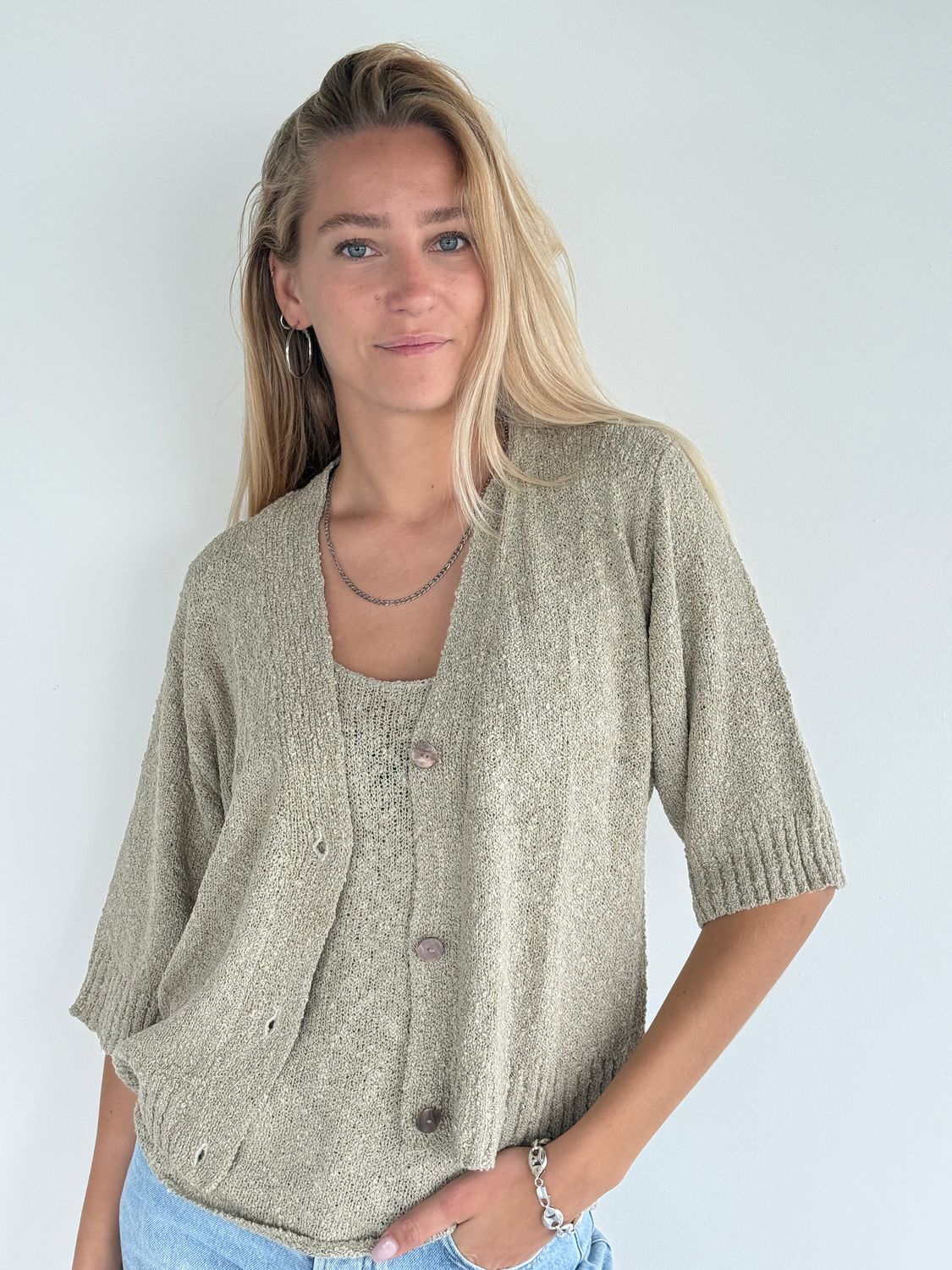 Wing Vest Popcorn BP03 taupe BS6-832