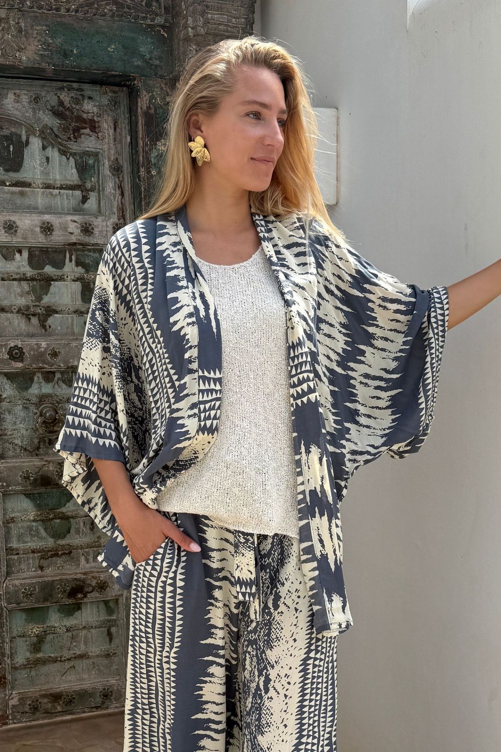 Tokyo Kimono 0291 snake grey BS6-218