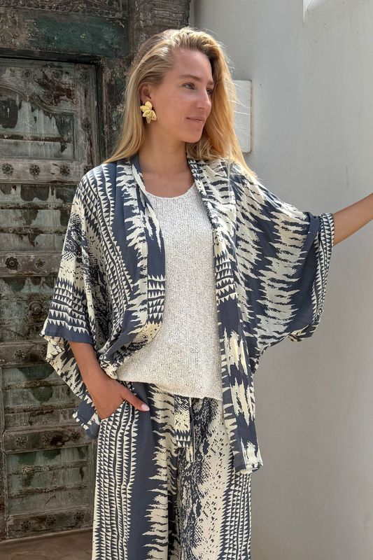 Tokyo Kimono 0291 snake grey BS6-218